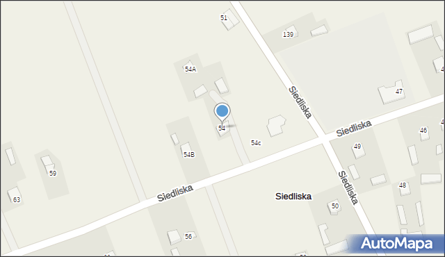 Siedliska, Siedliska, 54, mapa Siedliska