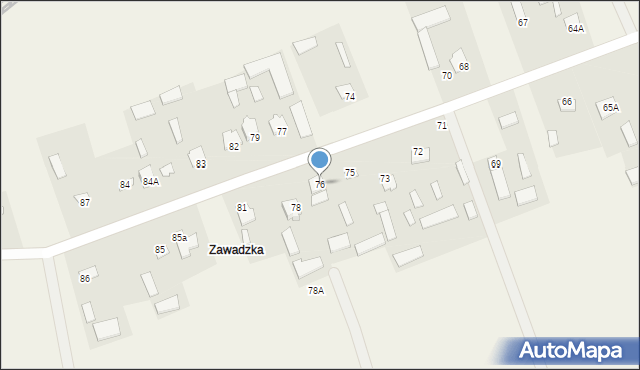 Siedliska, Siedliska, 76, mapa Siedliska