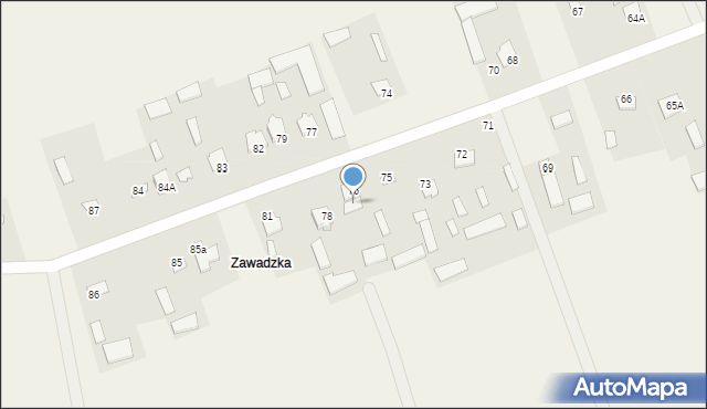 Siedliska, Siedliska, 76a, mapa Siedliska