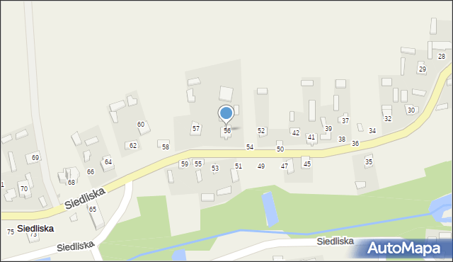 Siedliska, Siedliska, 56, mapa Siedliska