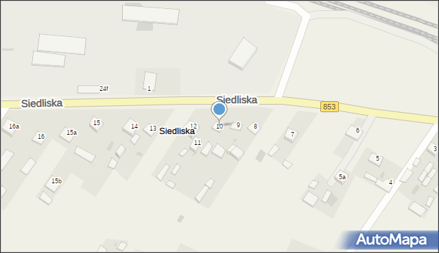 Siedliska, Siedliska, 10, mapa Siedliska