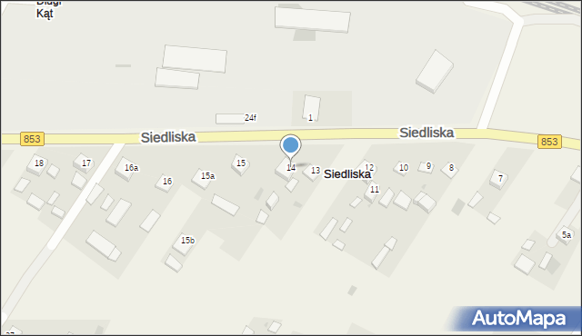 Siedliska, Siedliska, 14, mapa Siedliska