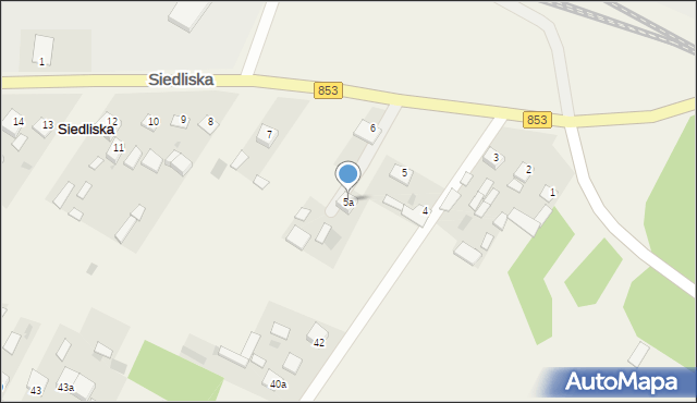 Siedliska, Siedliska, 5a, mapa Siedliska