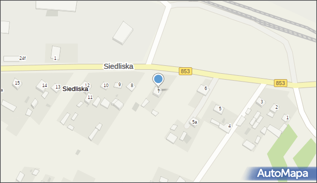 Siedliska, Siedliska, 7, mapa Siedliska