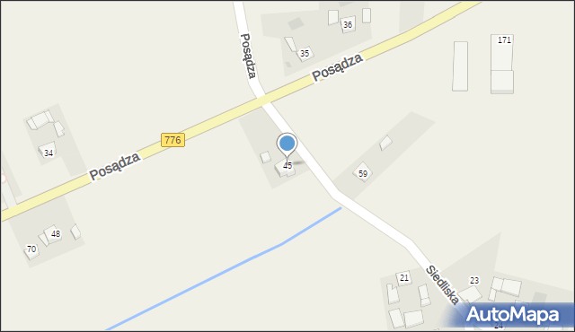 Siedliska, Siedliska, 45, mapa Siedliska