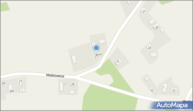 Siedliska, Siedliska, 26, mapa Siedliska