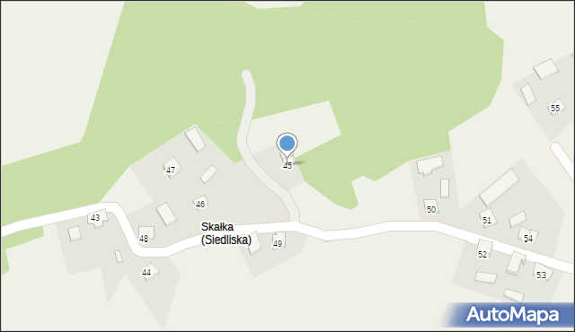 Siedliska, Siedliska, 45, mapa Siedliska