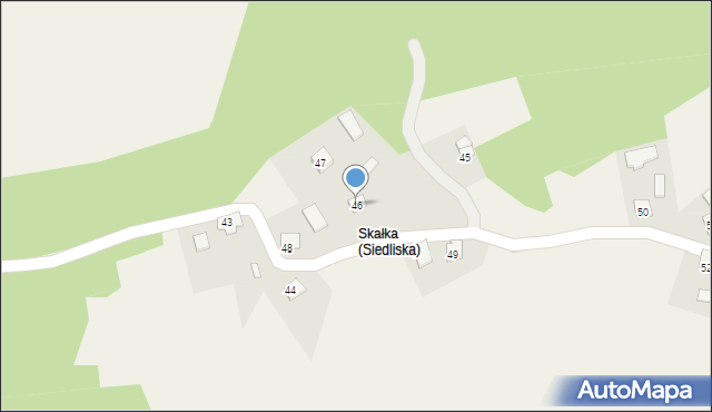 Siedliska, Siedliska, 46, mapa Siedliska