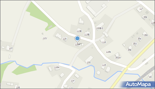 Siedliska, Siedliska, 119A, mapa Siedliska