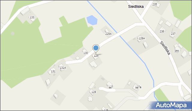 Siedliska, Siedliska, 129, mapa Siedliska