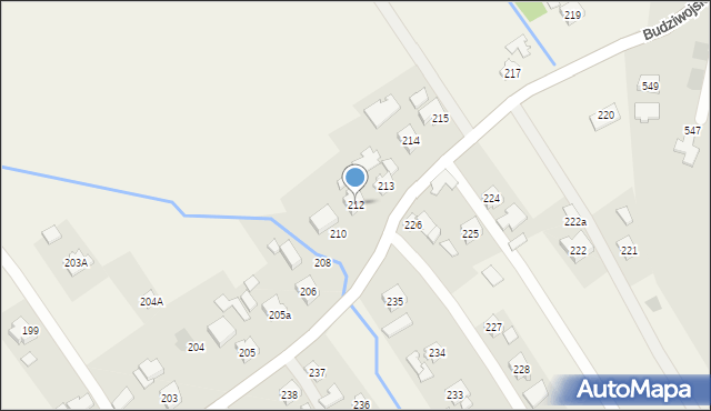 Siedliska, Siedliska, 212, mapa Siedliska
