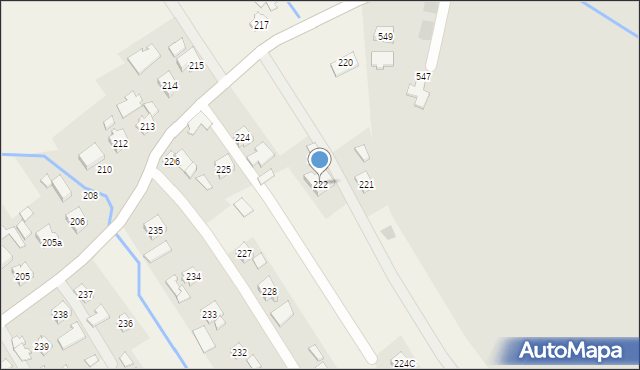 Siedliska, Siedliska, 222, mapa Siedliska