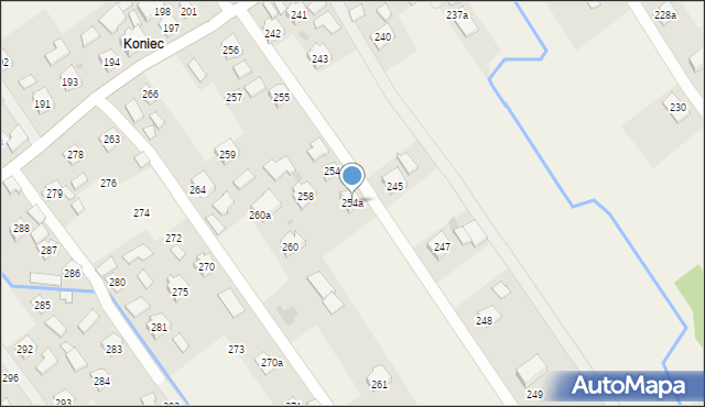 Siedliska, Siedliska, 254a, mapa Siedliska