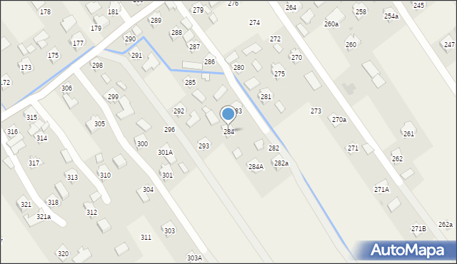 Siedliska, Siedliska, 284, mapa Siedliska