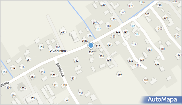 Siedliska, Siedliska, 330, mapa Siedliska