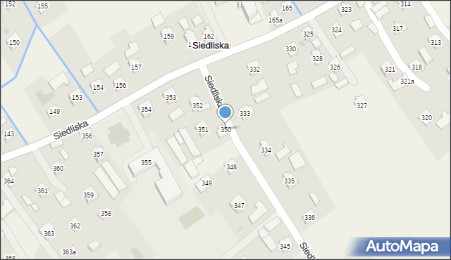 Siedliska, Siedliska, 350, mapa Siedliska