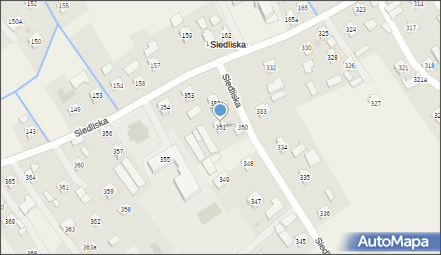 Siedliska, Siedliska, 351, mapa Siedliska