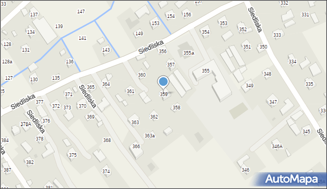 Siedliska, Siedliska, 359, mapa Siedliska
