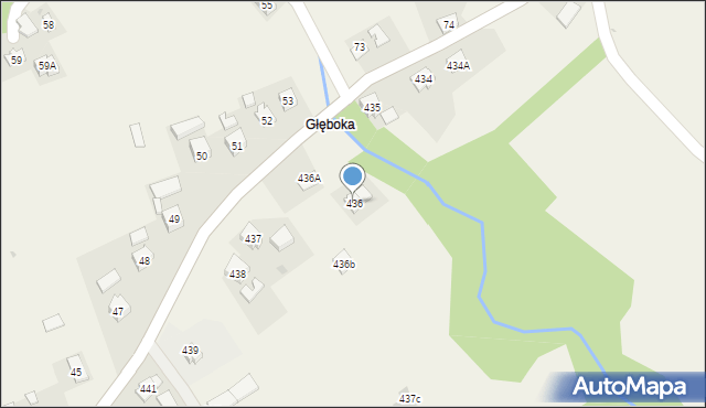 Siedliska, Siedliska, 436, mapa Siedliska