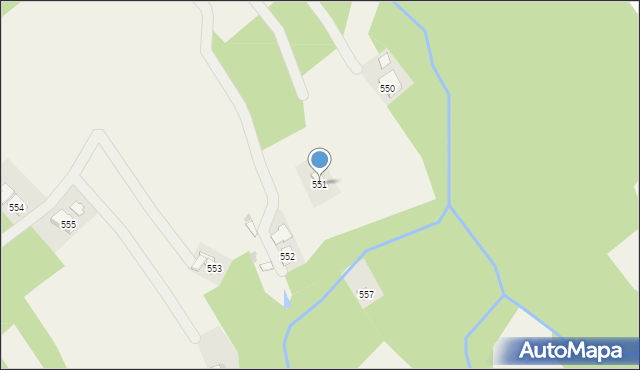 Siedliska, Siedliska, 551, mapa Siedliska