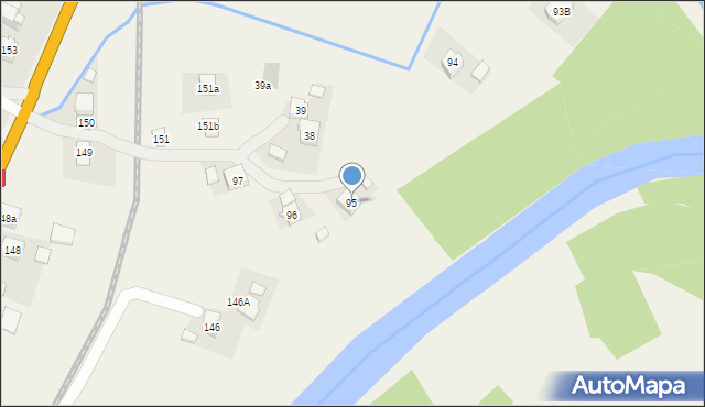 Siedliska, Siedliska, 95, mapa Siedliska