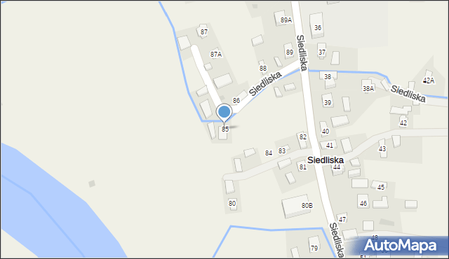 Siedliska, Siedliska, 85, mapa Siedliska