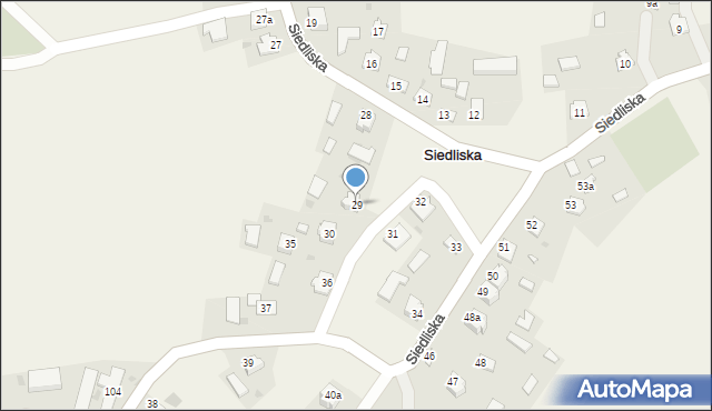 Siedliska, Siedliska, 29, mapa Siedliska