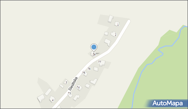 Siedliska, Siedliska, 2a, mapa Siedliska