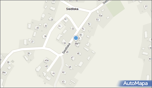 Siedliska, Siedliska, 48a, mapa Siedliska