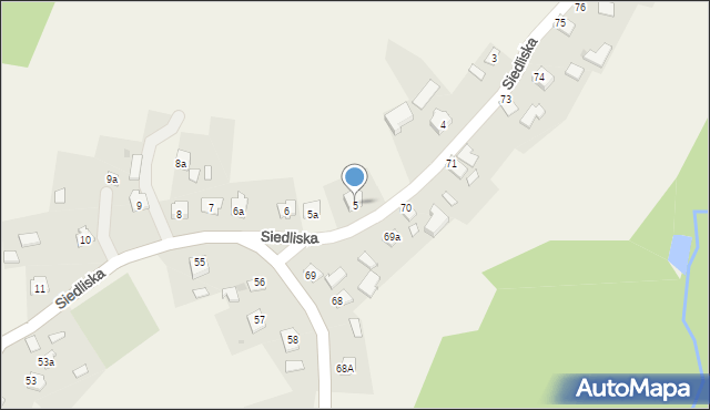 Siedliska, Siedliska, 5, mapa Siedliska