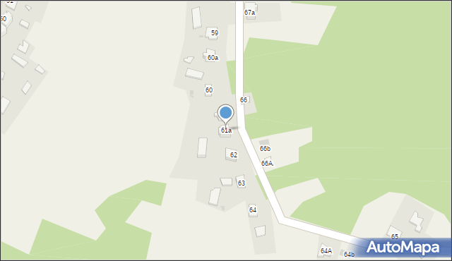 Siedliska, Siedliska, 61a, mapa Siedliska