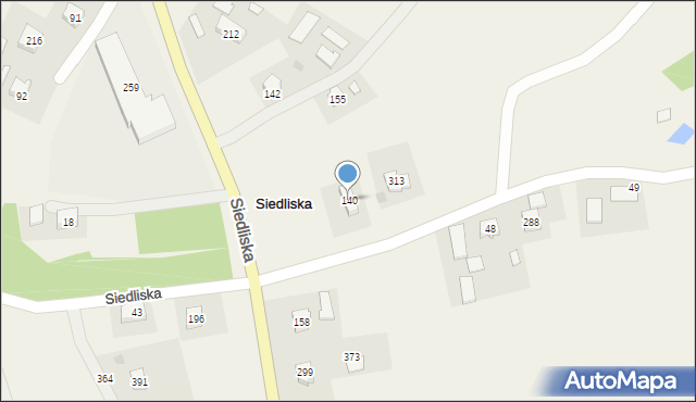 Siedliska, Siedliska, 140, mapa Siedliska