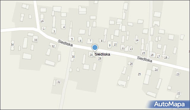 Siedliska, Siedliska, 29a, mapa Siedliska