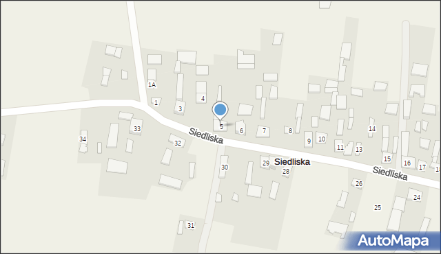 Siedliska, Siedliska, 5, mapa Siedliska