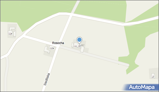 Siedliska, Siedliska, 12, mapa Siedliska