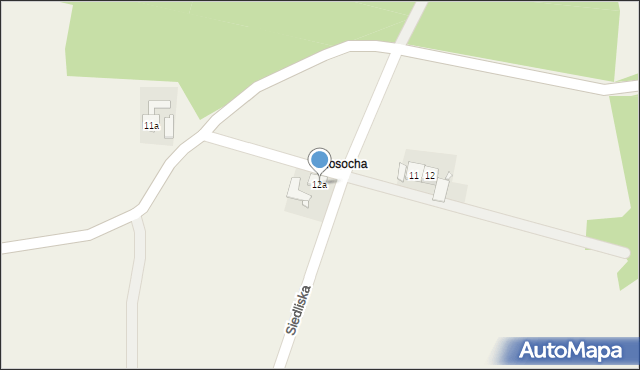 Siedliska, Siedliska, 12a, mapa Siedliska