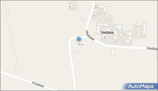 Siedliska, Siedliska, 7, mapa Siedliska