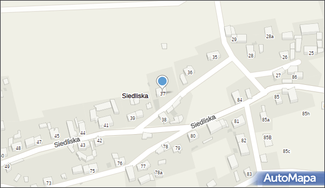 Siedliska, Siedliska, 37, mapa Siedliska