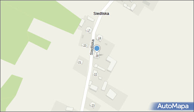 Siedliska, Siedliska, 19, mapa Siedliska