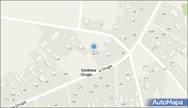 Siedliska Drugie, Siedliska Drugie, 41, mapa Siedliska Drugie