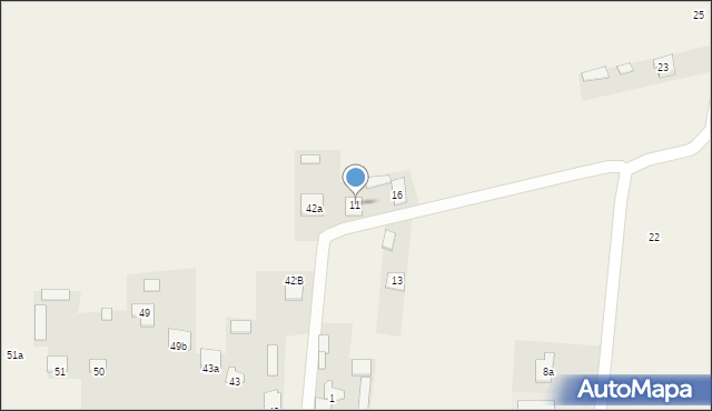 Siedliska Kolonia, Siedliska Kolonia, 11, mapa Siedliska Kolonia