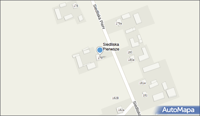 Siedliska Pierwsze, Siedliska Pierwsze, 179, mapa Siedliska Pierwsze