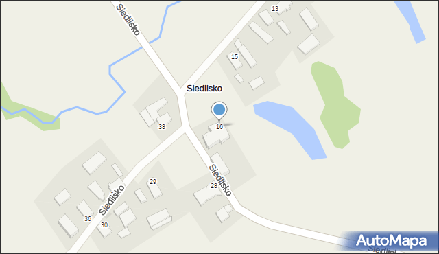 Siedlisko, Siedlisko, 16, mapa Siedlisko