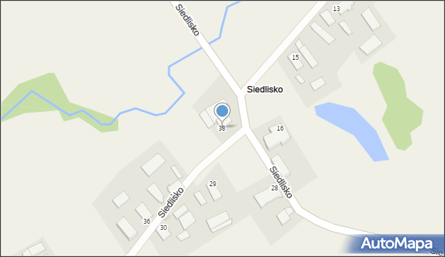 Siedlisko, Siedlisko, 38, mapa Siedlisko