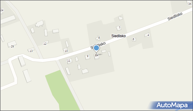 Siedlisko, Siedlisko, 8A, mapa Siedlisko