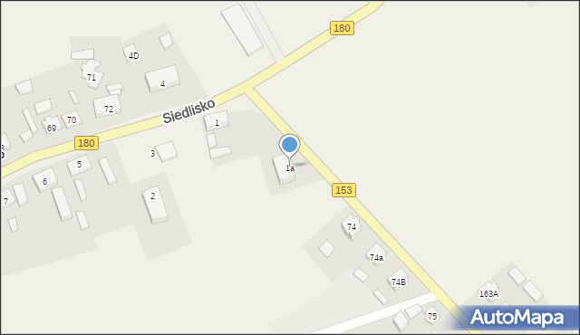 Siedlisko, Siedlisko, 1a, mapa Siedlisko