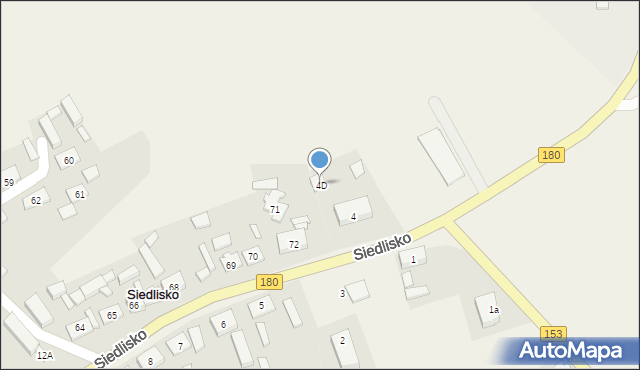 Siedlisko, Siedlisko, 4D, mapa Siedlisko