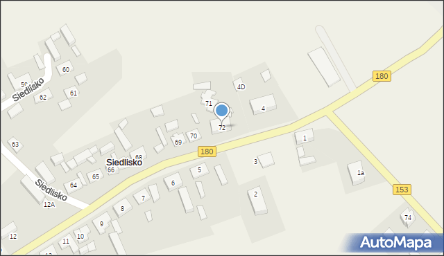 Siedlisko, Siedlisko, 72, mapa Siedlisko