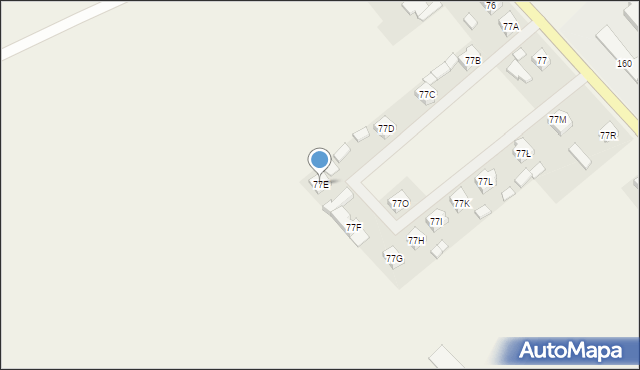 Siedlisko, Siedlisko, 77E, mapa Siedlisko