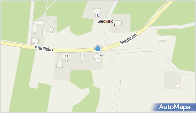 Siedlisko, Siedlisko, 17, mapa Siedlisko